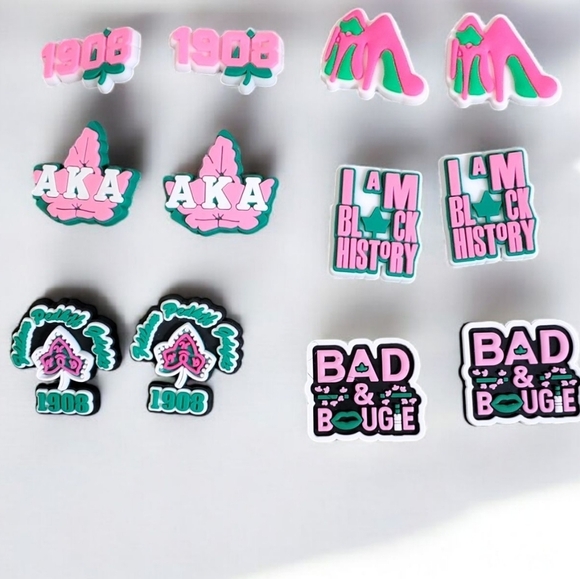 AKA Sorority Croc Charms - Picture 1 of 2